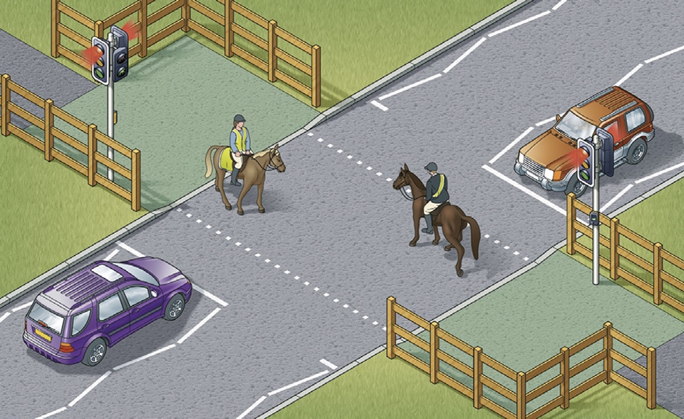 Rule 27- Equestrian crossings are used by horse riders. 