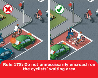 Cyclists waiting zone