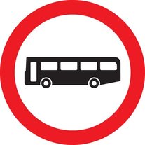 No buses (over 8 passenger seats)