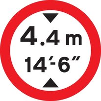 No vehicles over height shown