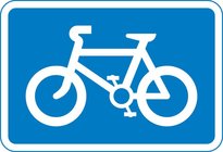 Recommended route for pedal cycles