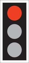 RED means ‘Stop’. Wait behind the stop line on the carriageway