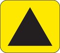 Symbols showing emergency diversion route for motorway and other main road traffic a